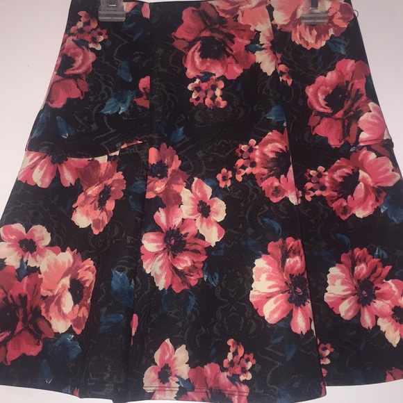 Hollister Floral Skater Skirt - Picture 3 of 5